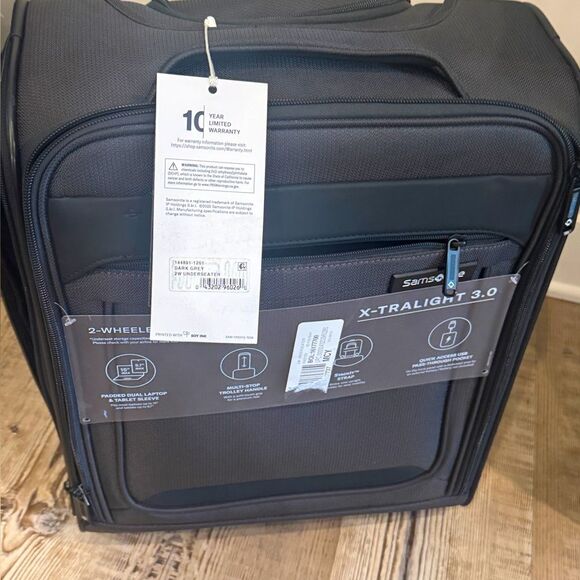 $499 SAMSONITE X-Tralight 3.0 17.5" Underseater carry-on Spinner Trolley Luggage - Picture 5 of 11
